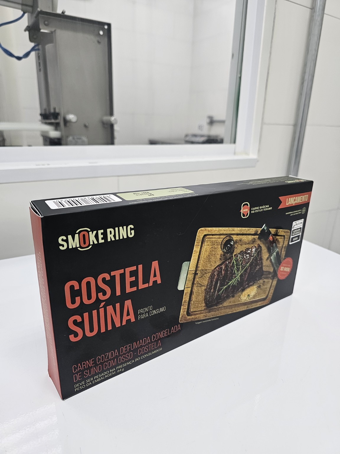 Embalagem de costela suína Smoke Ring